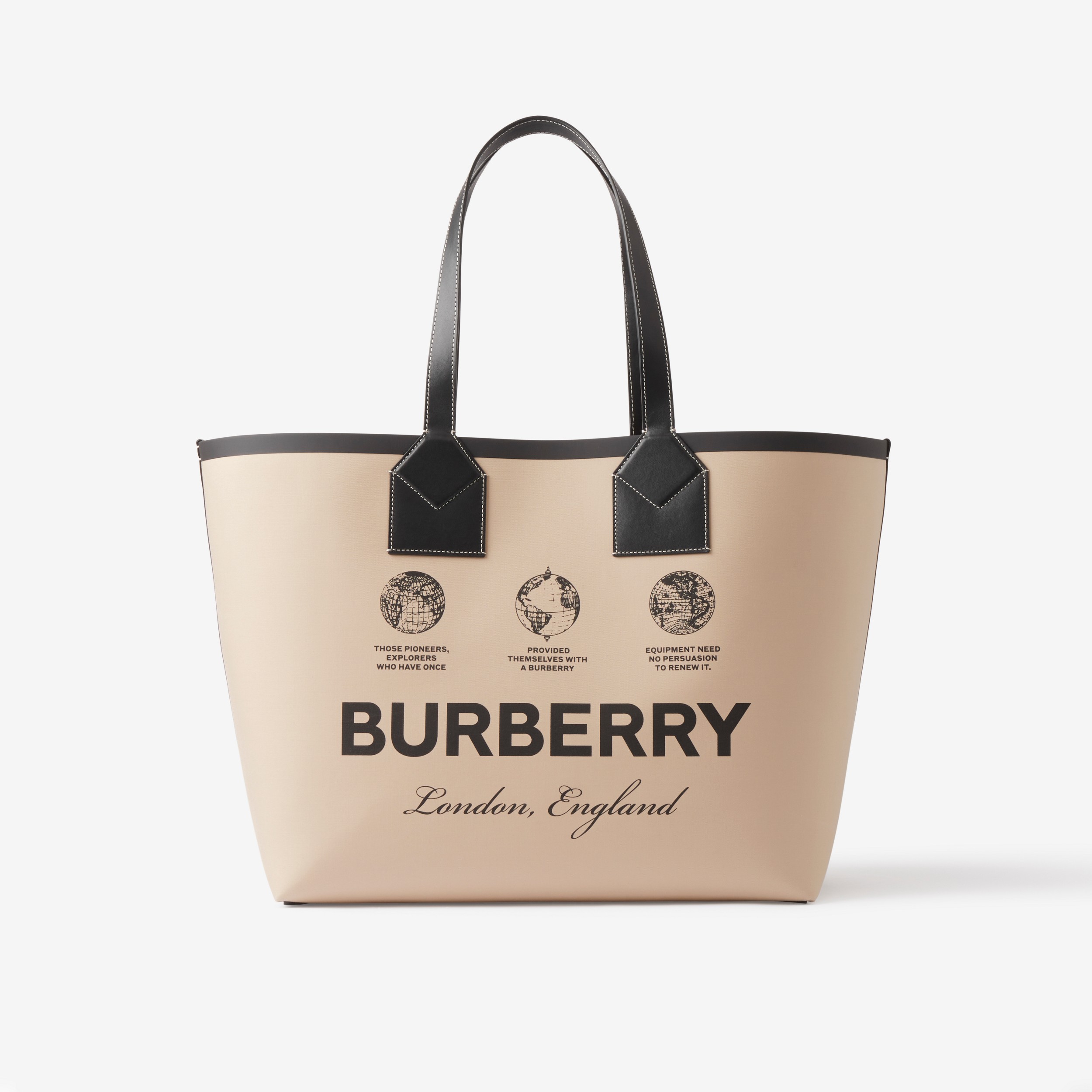 Large London Tote Bag in Beige - Women | Burberry® Official - 1