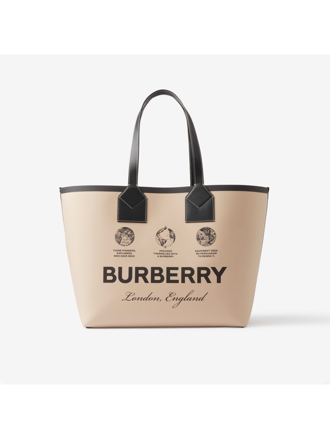 Small London Tote Bag in Beige - Women | Burberry® Official