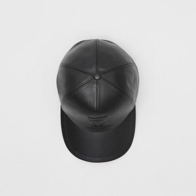 burberry leather hat