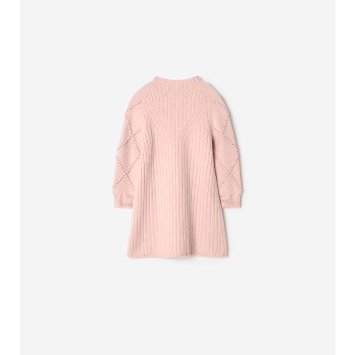  Check Bow Wool Cashmere Dress