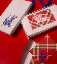 Shot of Burberry Festive Gift Packaging Boxes