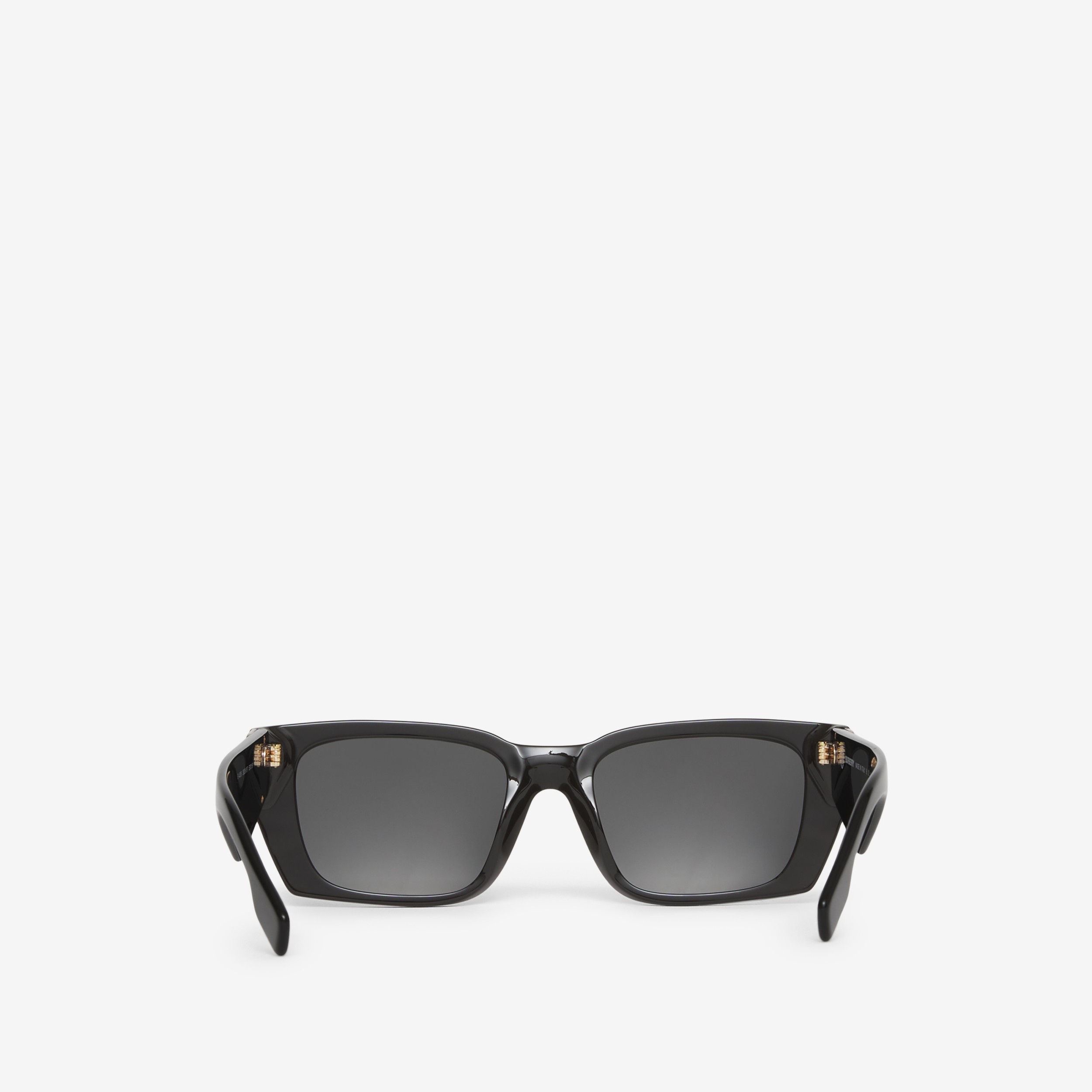 B Motif Rectangular Frame Sunglasses with Chain in Black - Women | Burberry® Official - 2