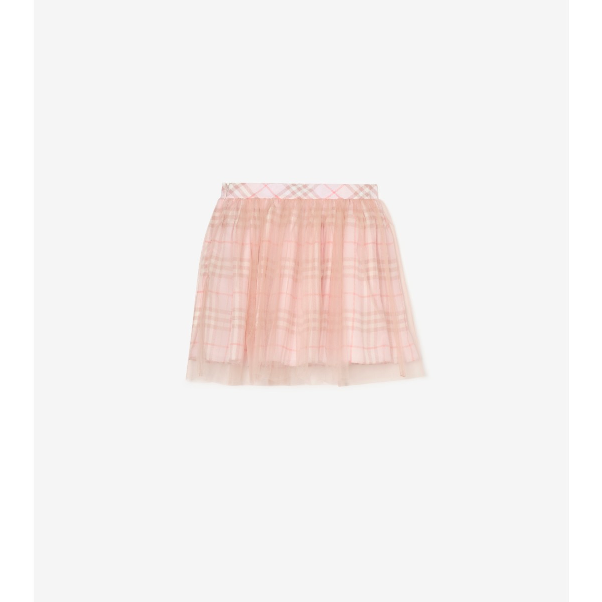  Check Silk Skirt