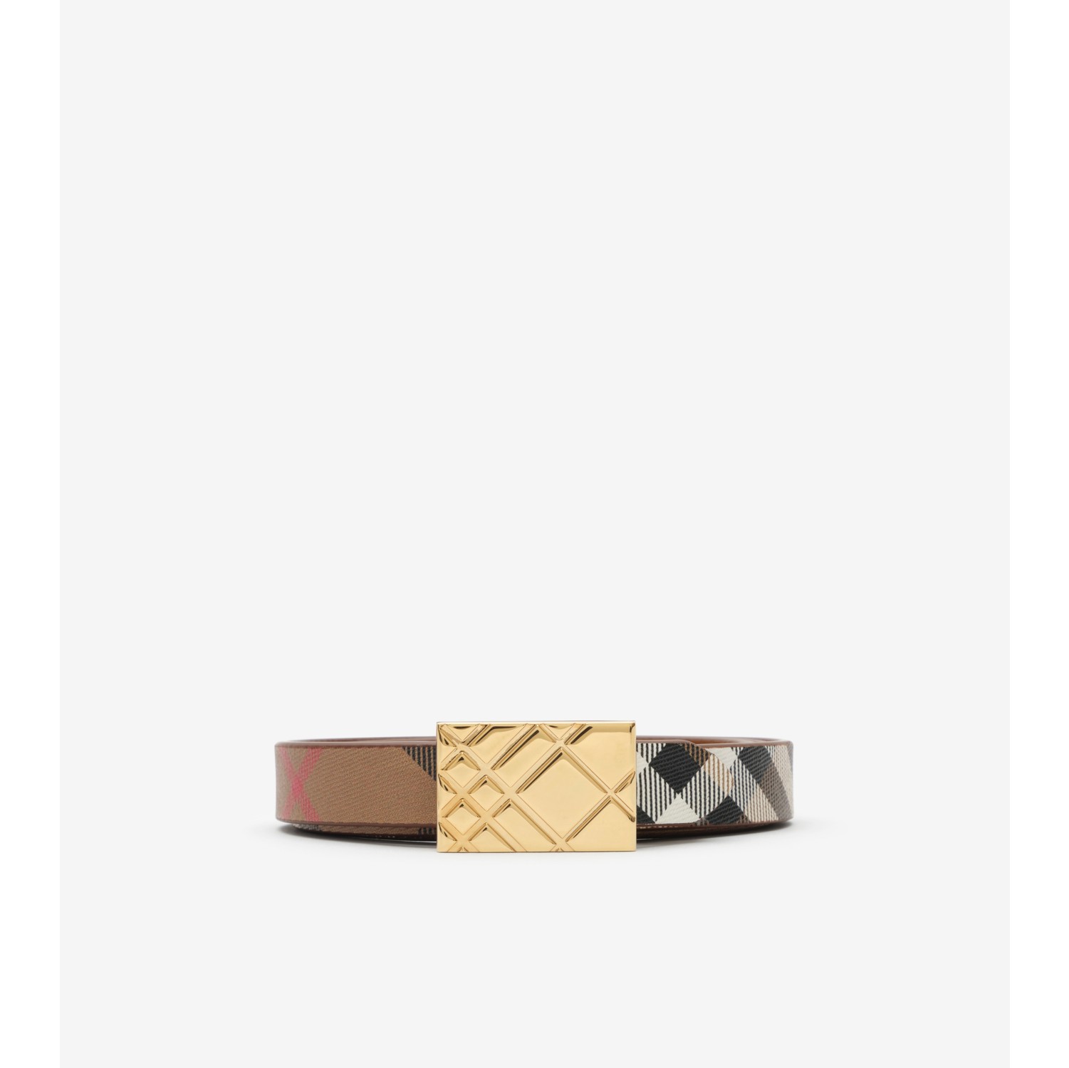 Reversible Engraved Check Belt