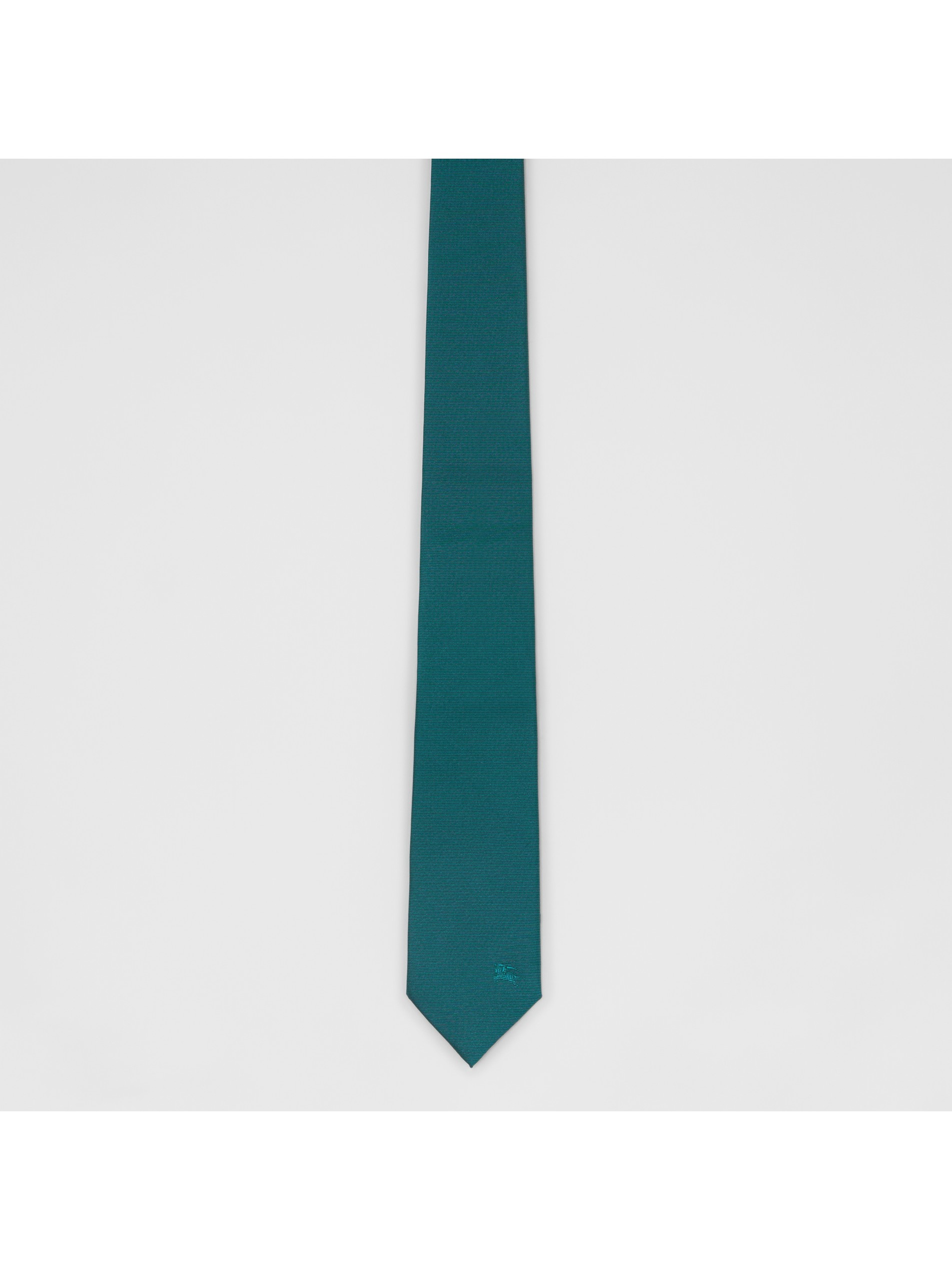 深青色 现代剪裁格纹丝质领带 产品图片31