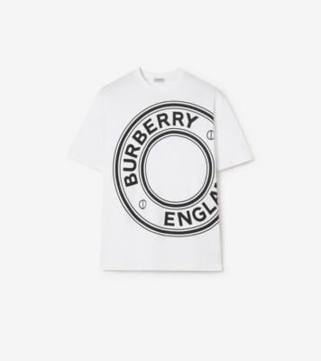 ロゴグラフィック コットンTシャツ (ホワイト) - メンズ | Burberry