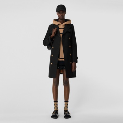 The Short Islington Trench Coat in Black - Women | Burberry® Official