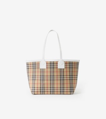 トート | キャンバス＆レザー | Burberry® 公式サイト