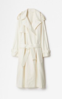 Long Silk Trench Coat