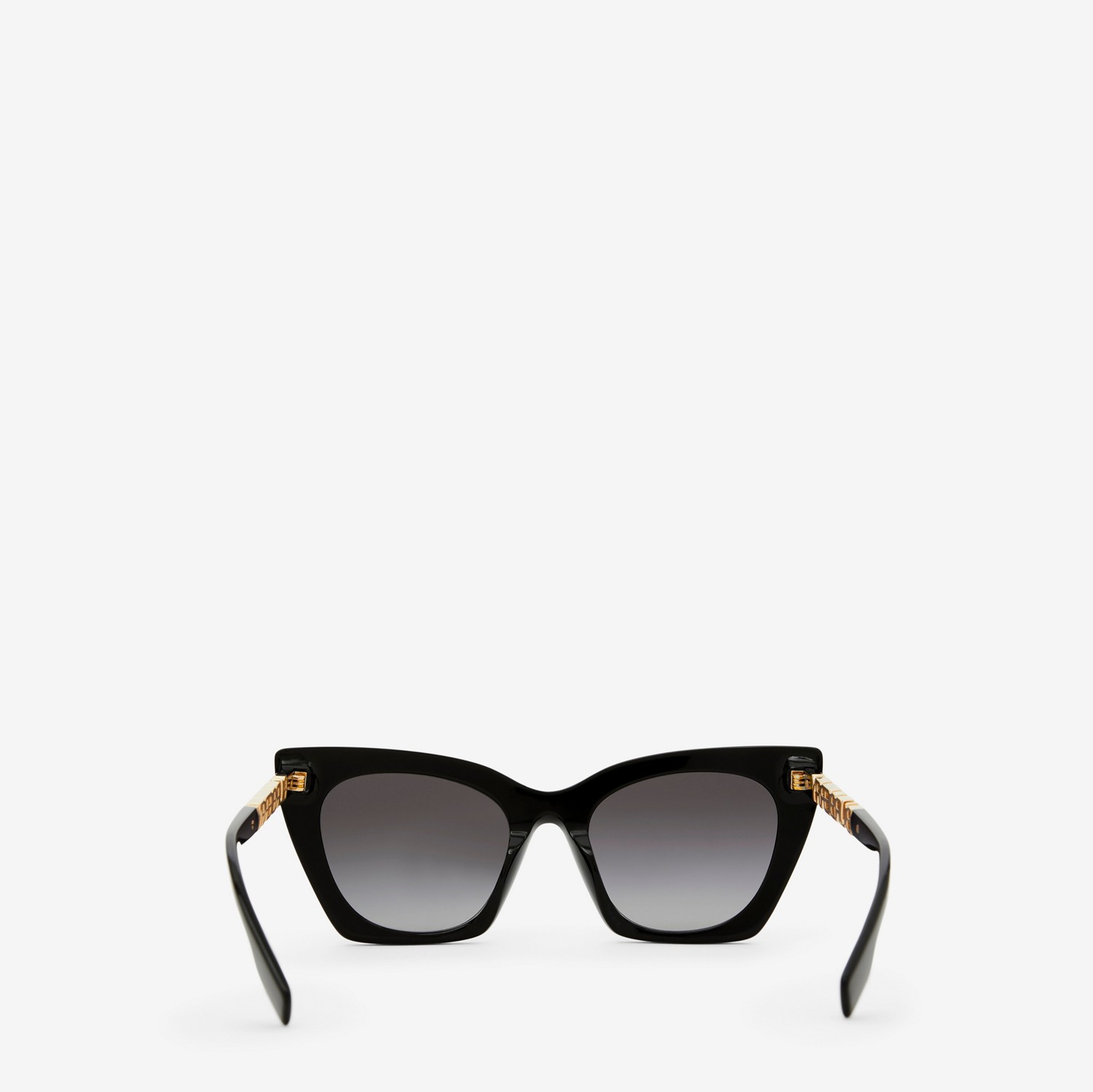 Óculos de sol com armação gatinho e detalhe de logotipo (Preto) - Mulheres | Burberry® oficial