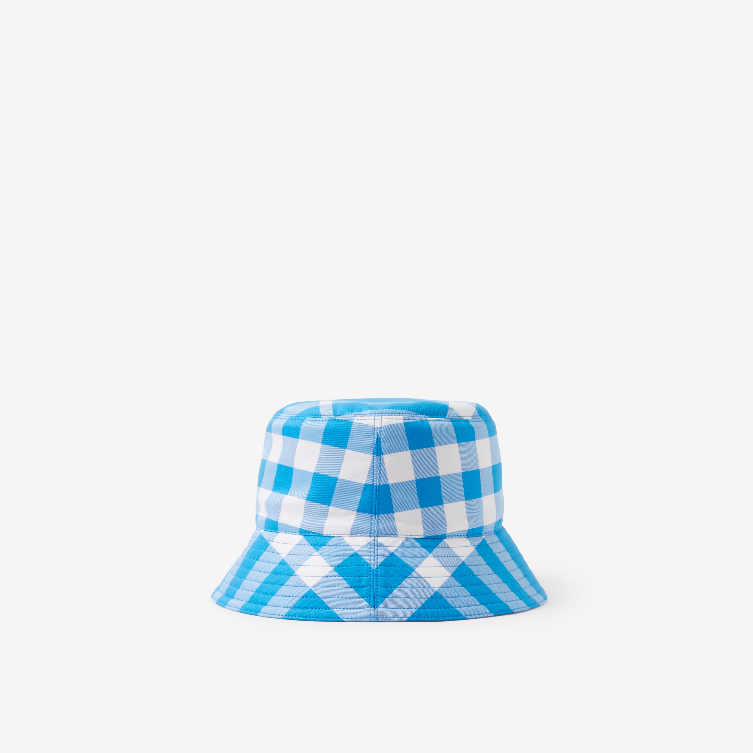 Check Cotton Bucket Hat in Vivid Blue | Burberry® Official - 2