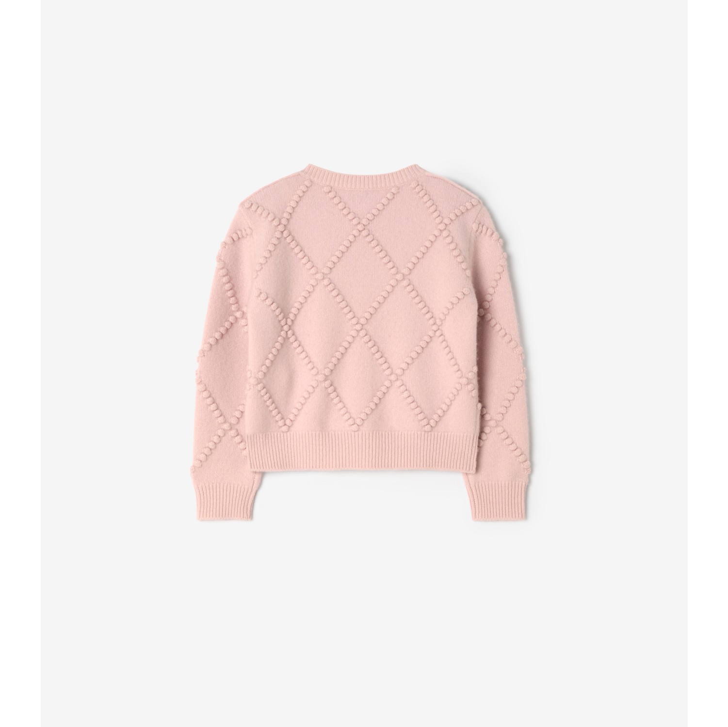Check Bow Wool Cashmere Cardigan