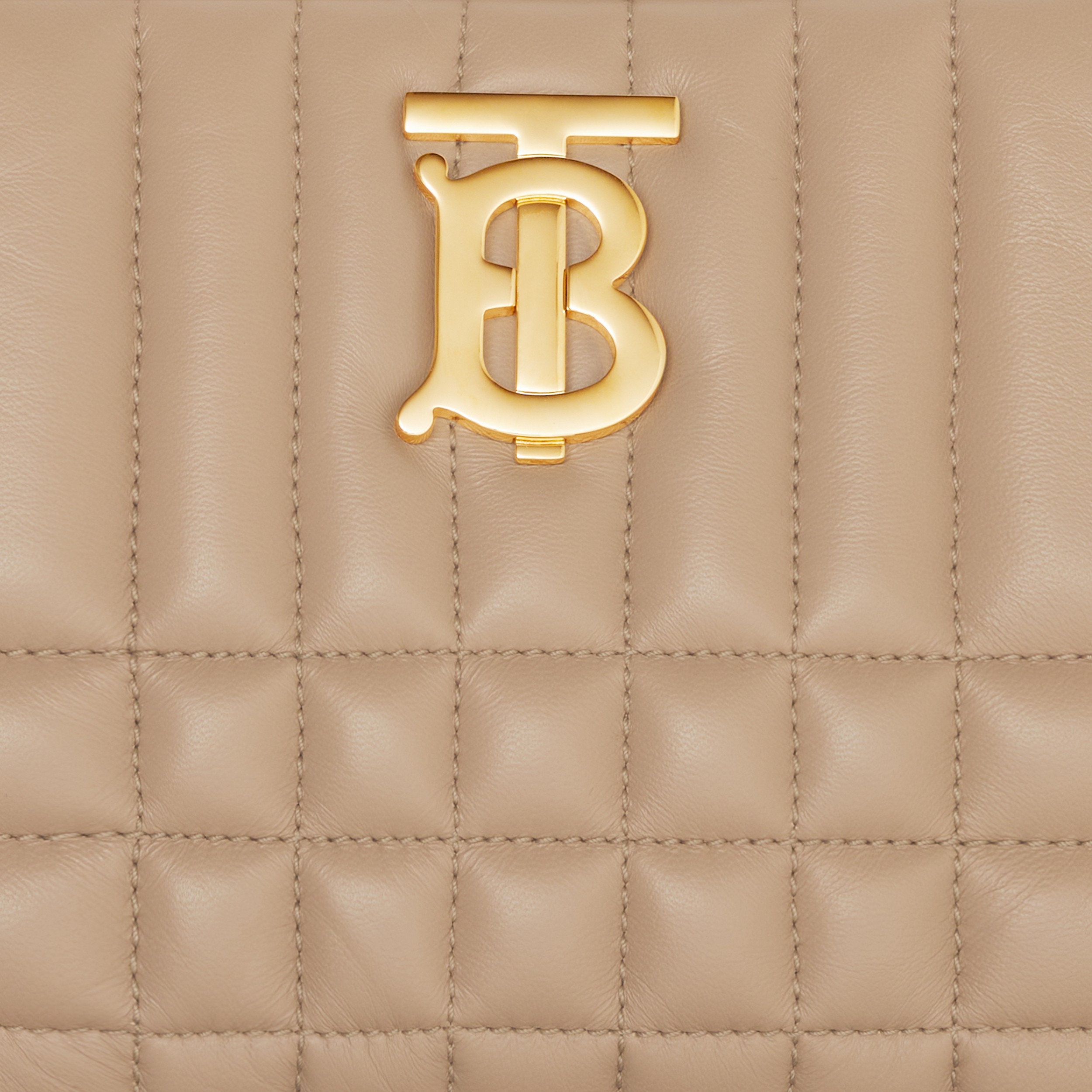 Quilted Leather Small Lola Camera Bag in Oat Beige - Women | Burberry® Official - 2