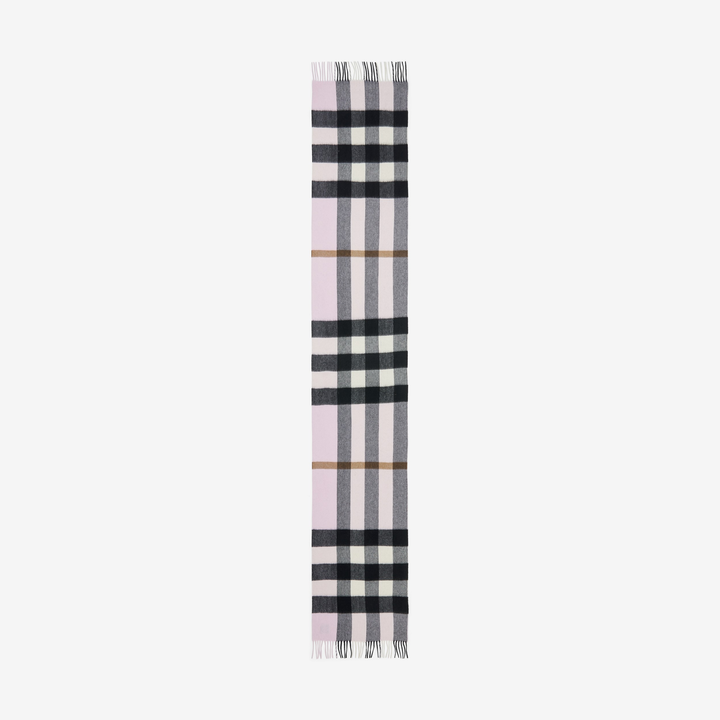 格纹羊绒围巾 (浅糖果粉) | Burberry® 博柏利官网 - 2