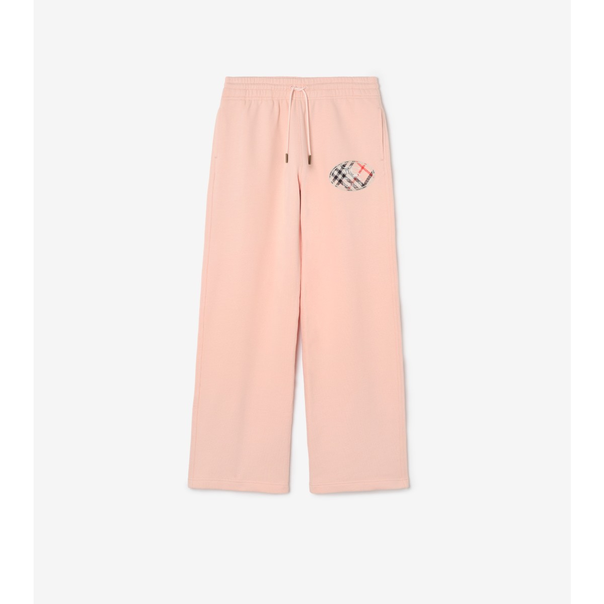  Check Knight Stamp Cotton Track Pants