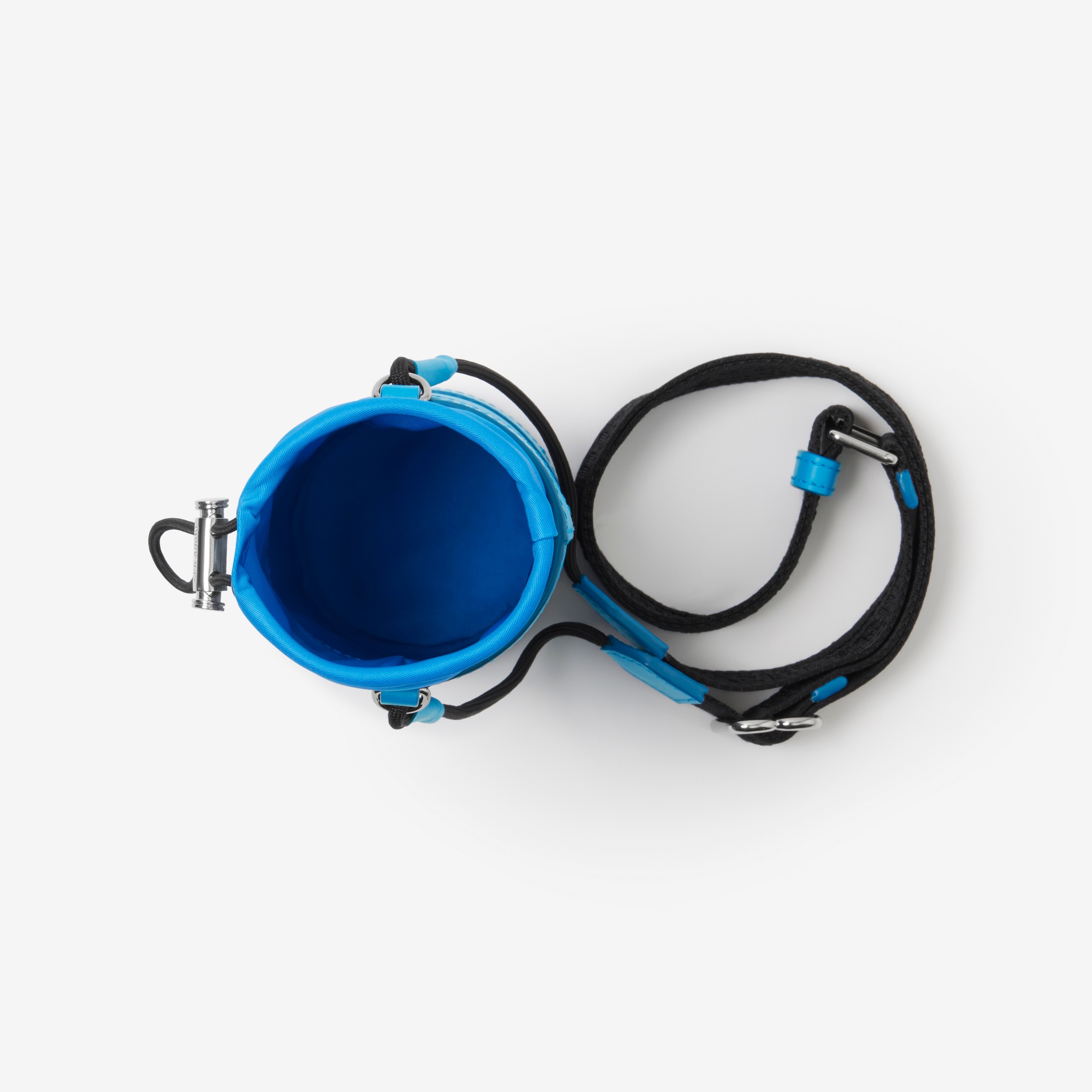 Logo Print Nylon Water Bottle Holder in Bright Cerulean Blue | Burberry® Official - 4