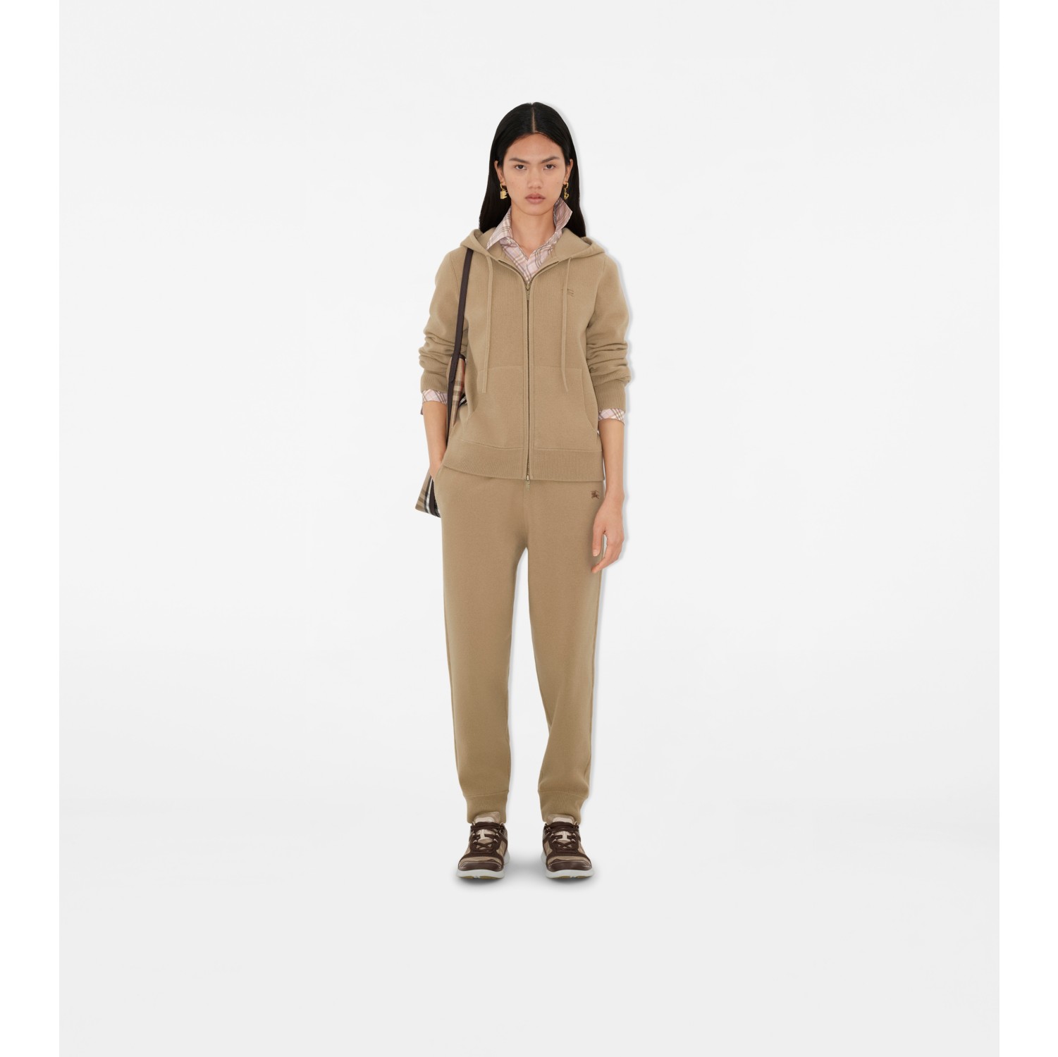 Cashmere Blend Zip Hoodie