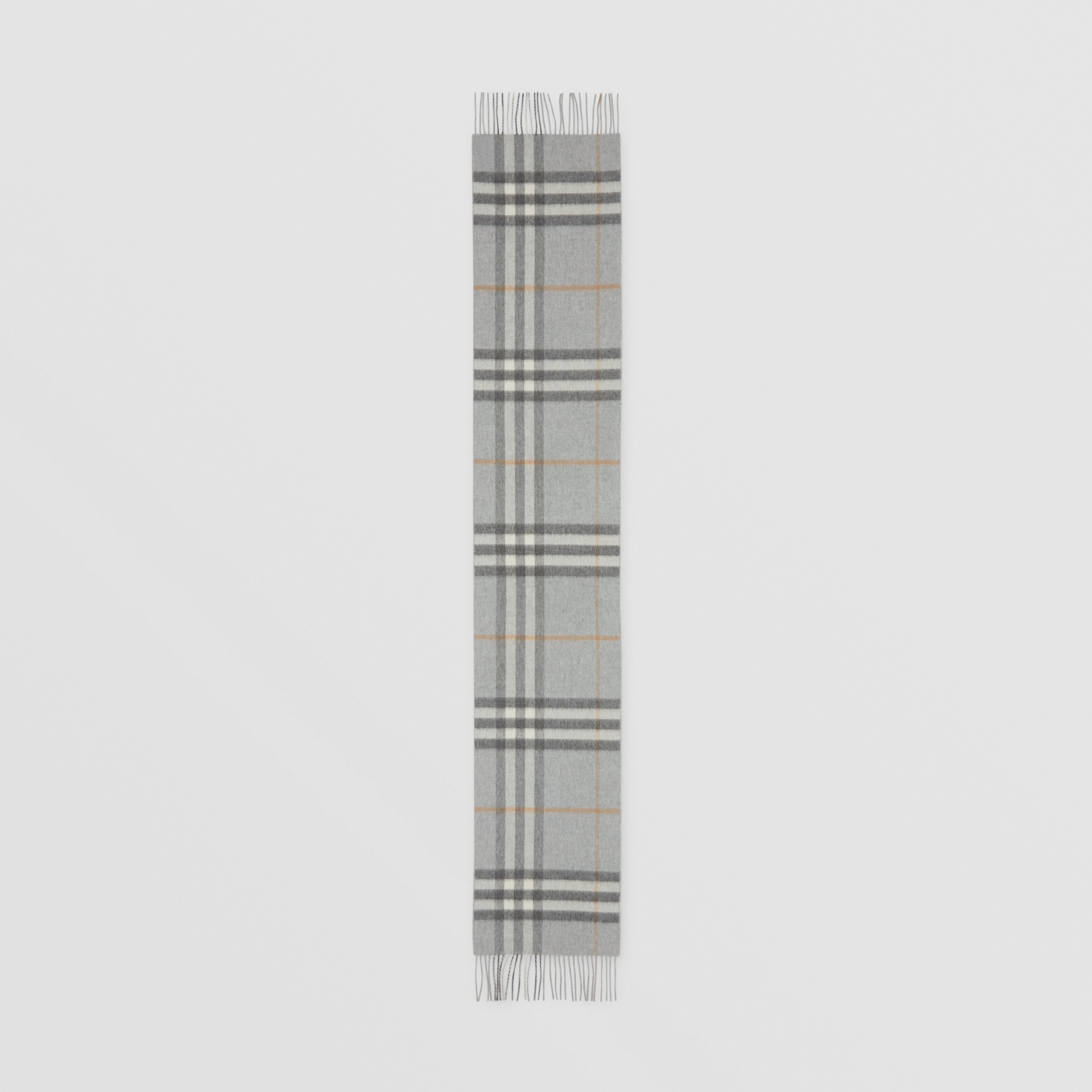 Montage Cashmere Reversible Scarf in Light Grey | Burberry® Official - 4