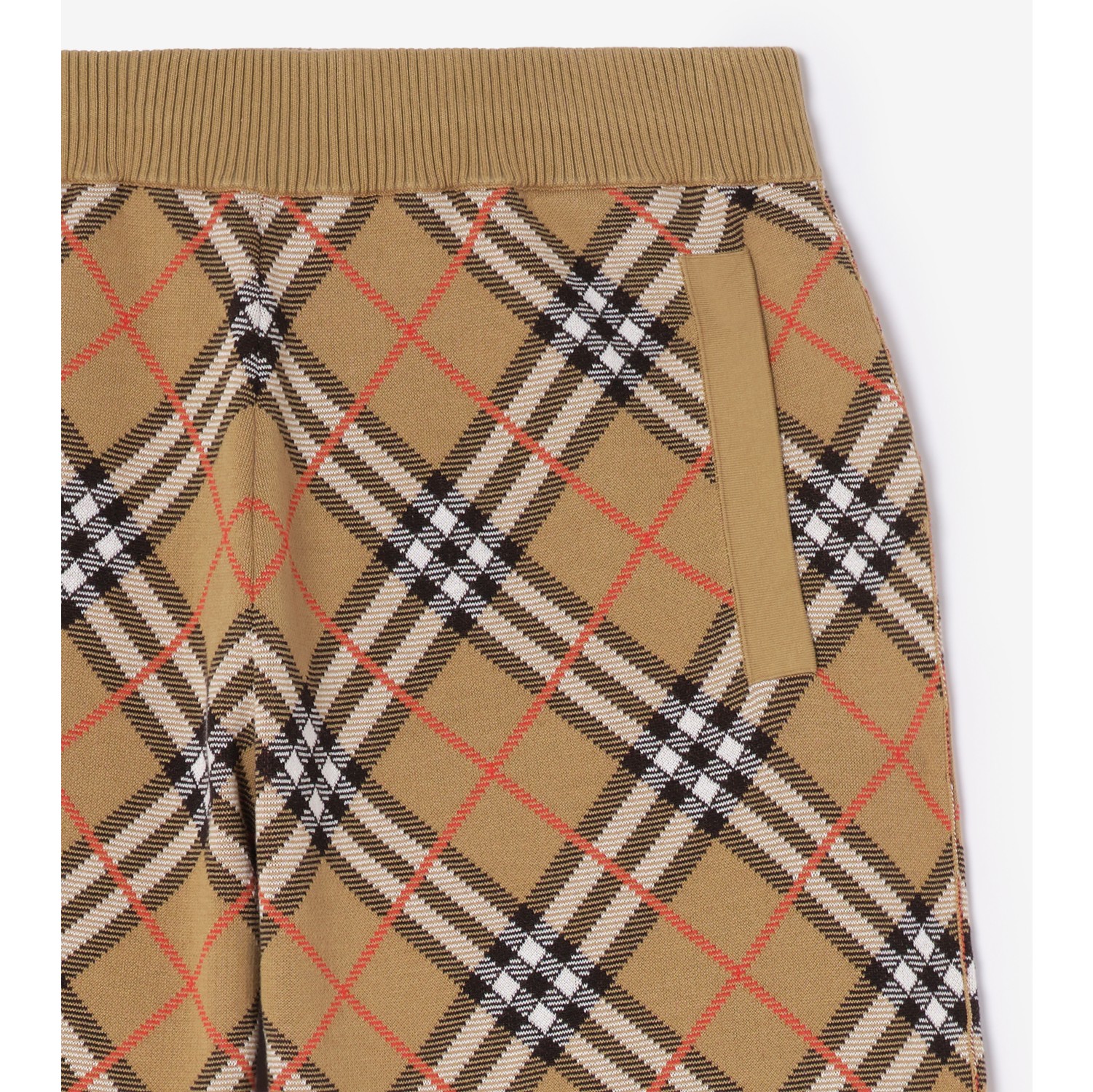Check Cotton Blend Shorts