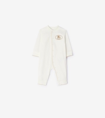 Burberry ナイトスタンプ コットンジャンプスーツ (チョークホワイト) - チルドレンズ | Burberry®公式サイト
