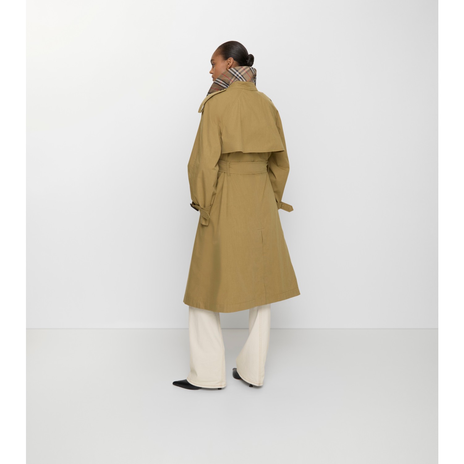 ロング キャンバス フィッツロヴィア トレンチコート ウィズ