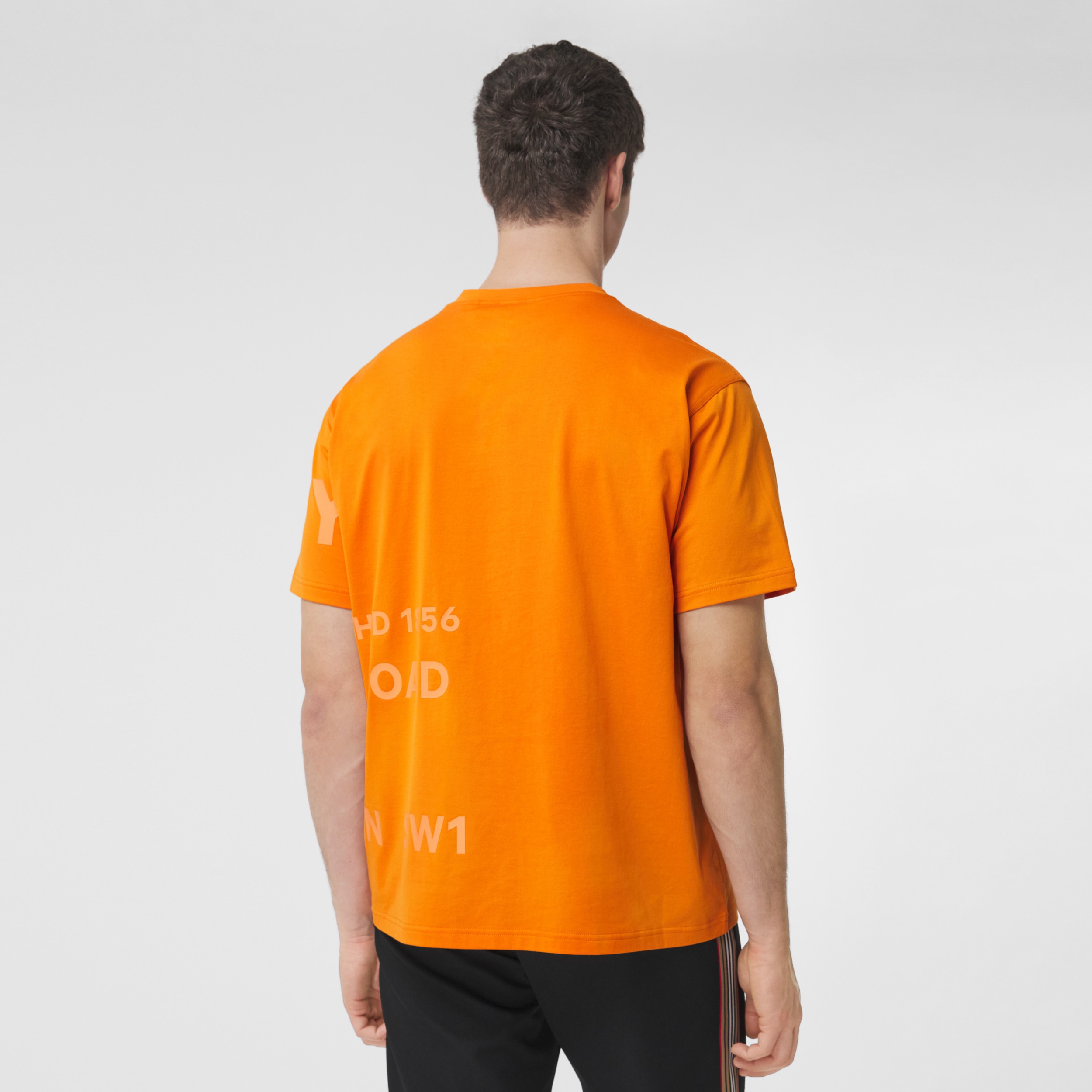 horseferry print cotton oxford oversized shirt