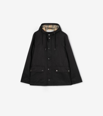 Nylon Pembrey Hooded Jacket in Black - Men | Burberry® Official