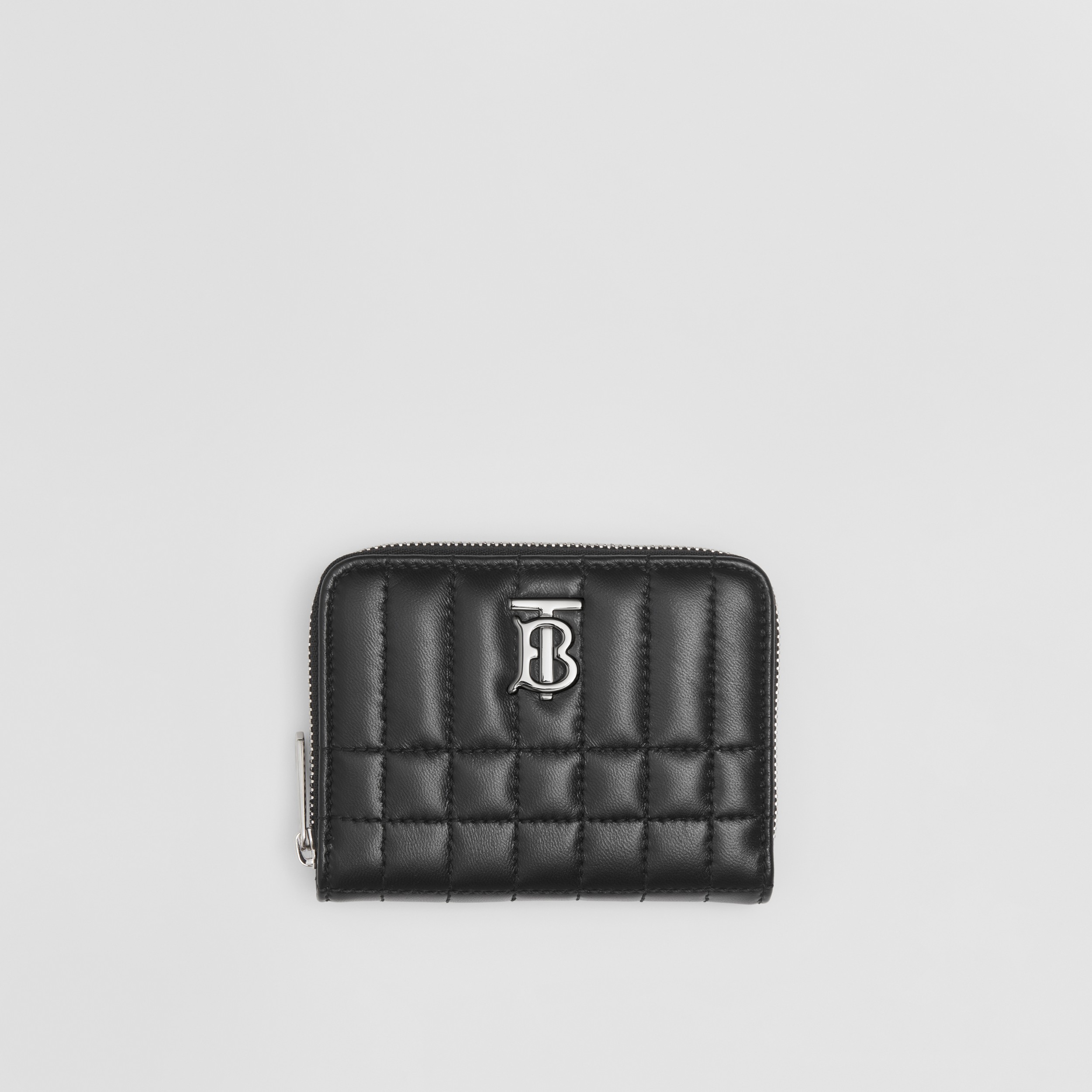 Quilted Leather Lola Zip Wallet in Black/palladium - Women | Burberry® Official - 1
