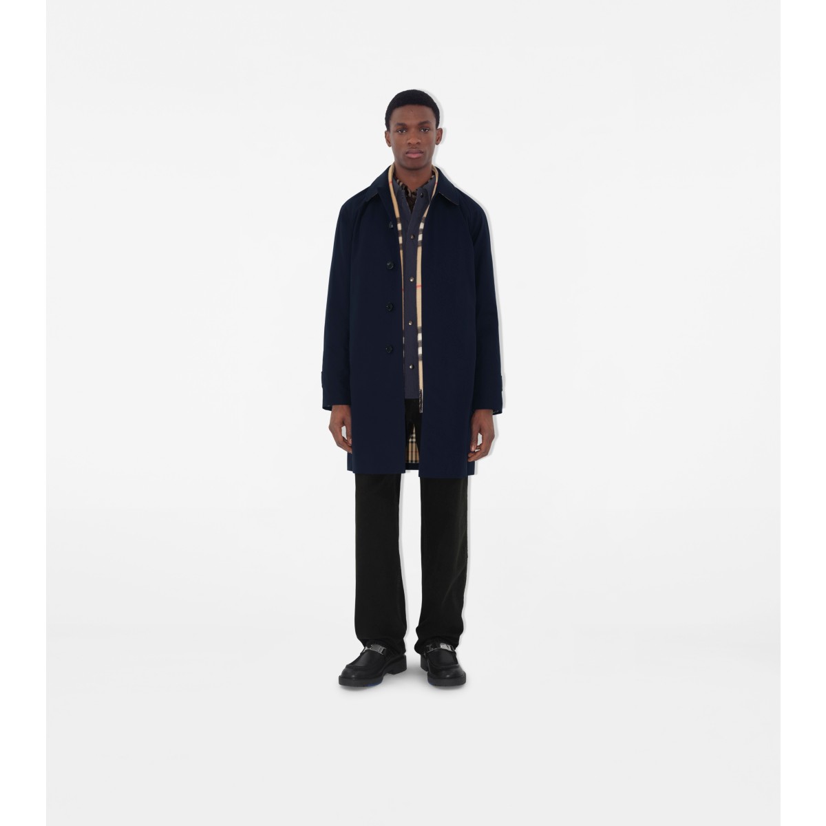  Check Mid-length Camden Heritage Car Coat