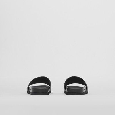 Sandalias tipo chancla a cuadros (Gris Nube) - Hombre | Burberry® oficial