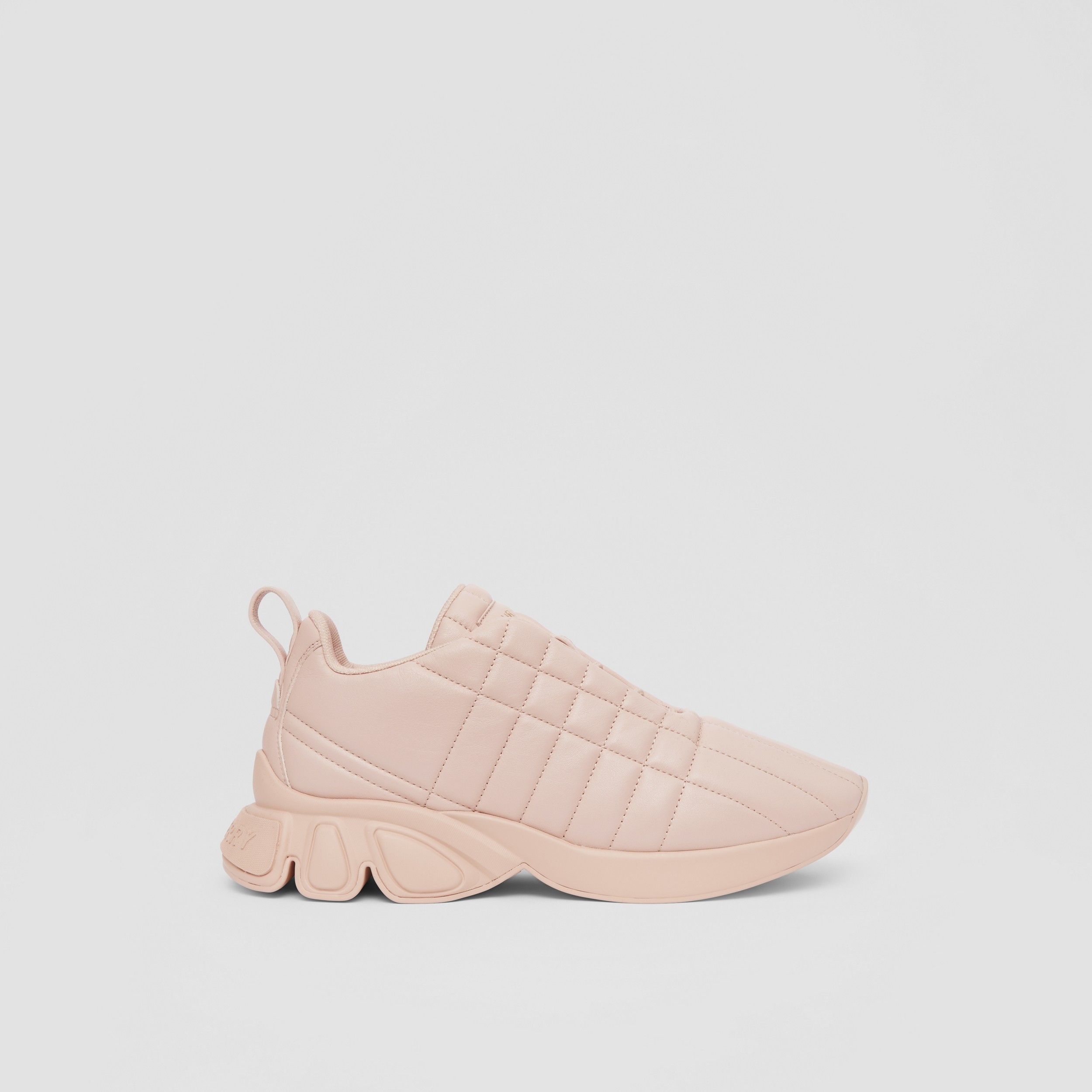 Quilted Leather Classic Sneakers in Dusky Pink - Women | Burberry® Official