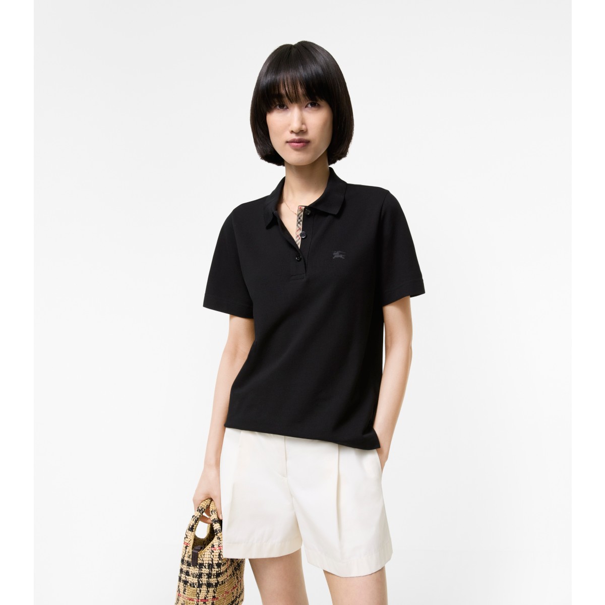  Check Cotton Polo Shirt