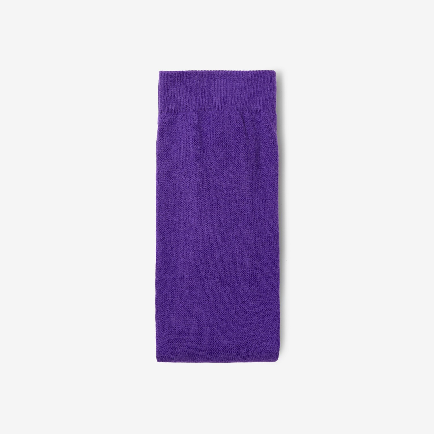 菱形图案羊毛混纺连裤袜 (皇室紫 / 藤蔓绿) | Burberry® 博柏利官网