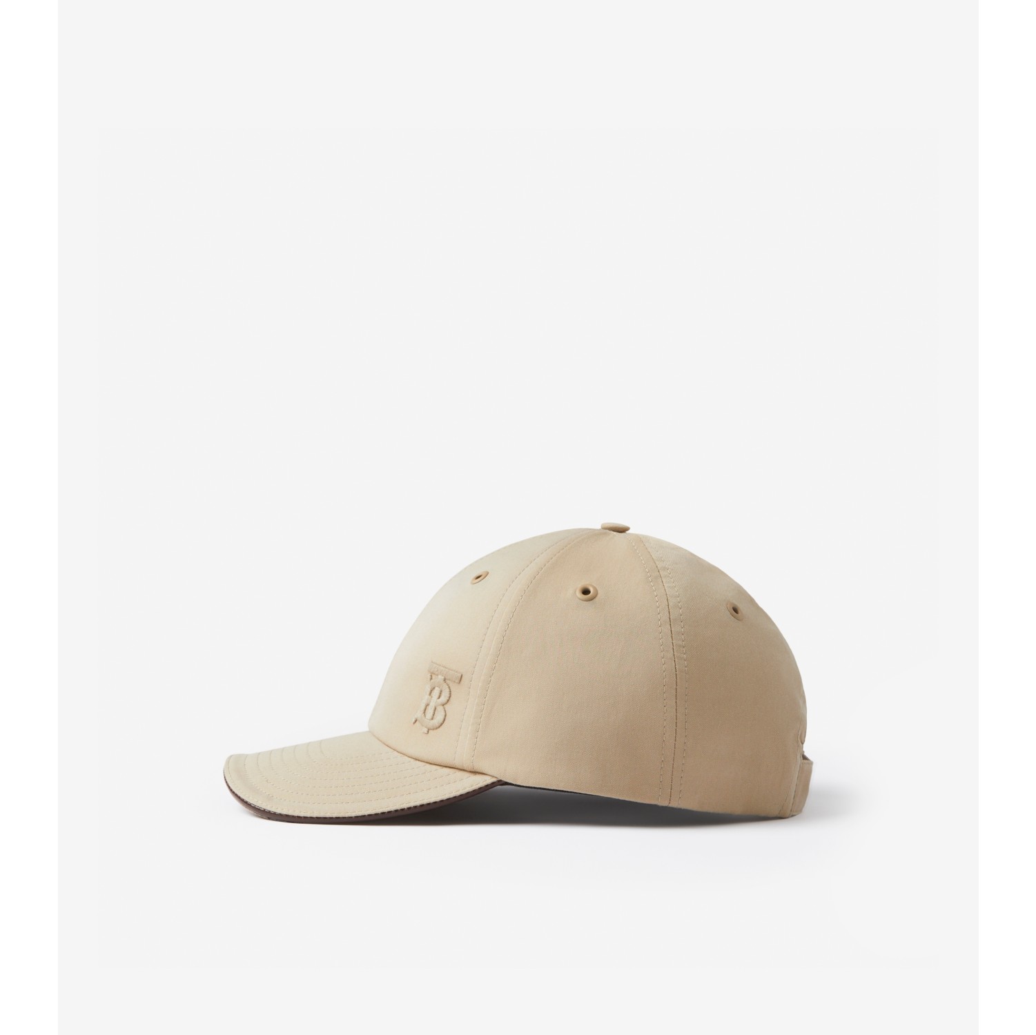 Monogram Motif Tropical Gabardine Baseball Cap in Honey | Burberry® Official