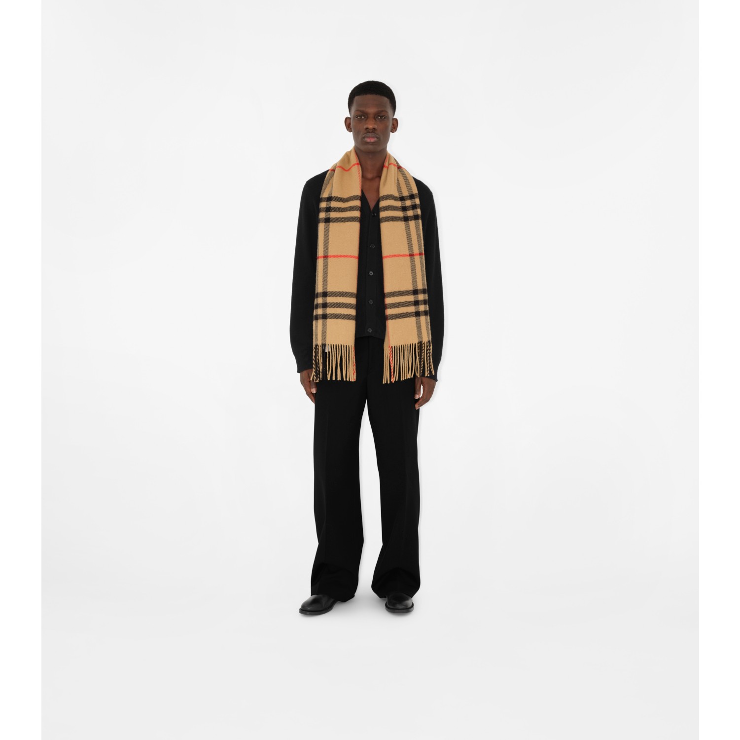 Burberry 50 cashmere outlet 50 wool scarf hombre