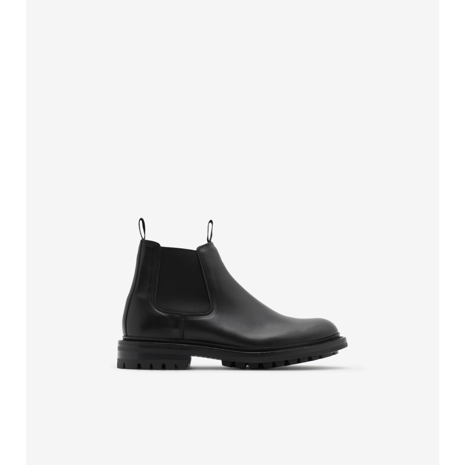 Tricker s Leather Dee Low Chelsea Boots in Black Women Burberry Official