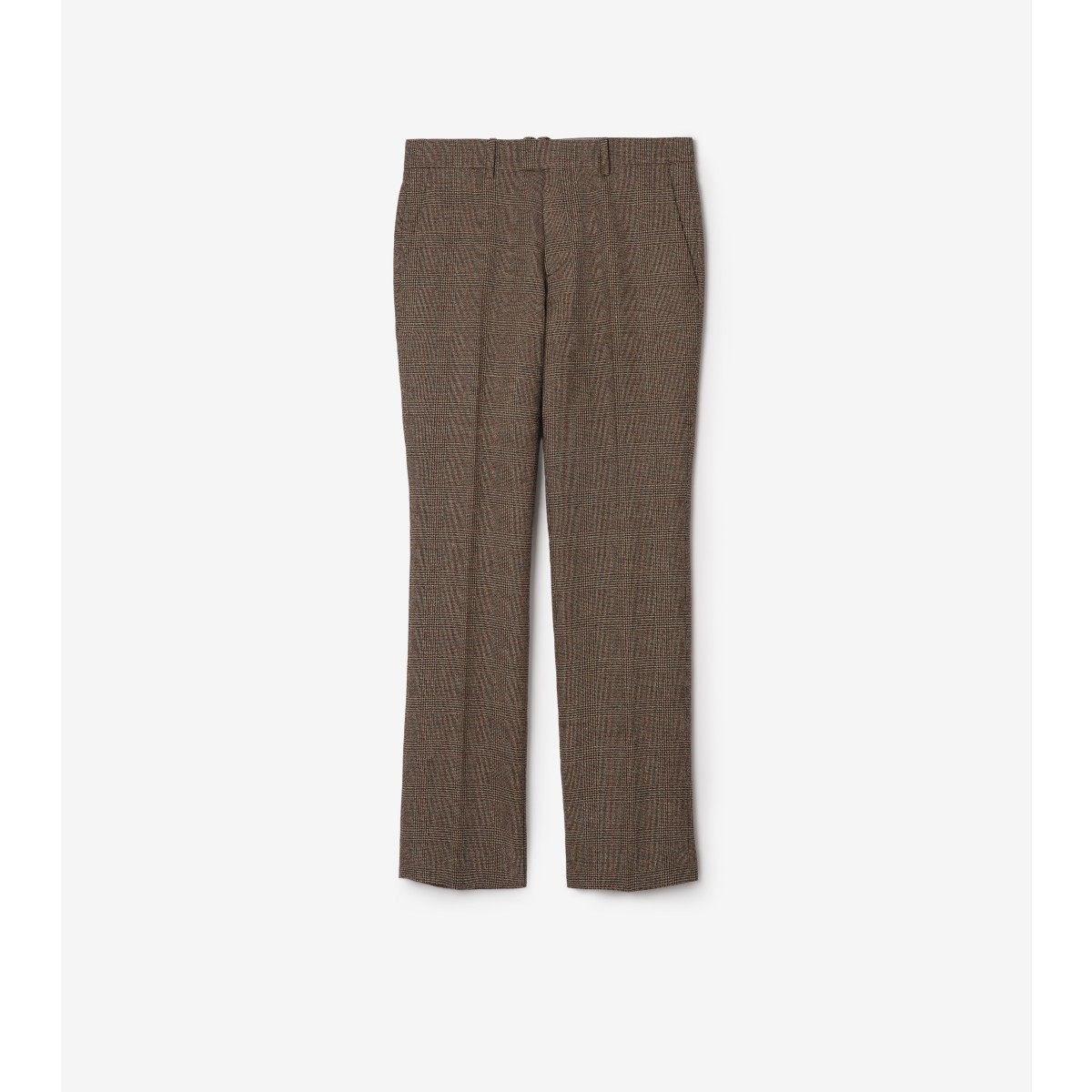  Check Wool Linen Blend Sloane Tailored Trousers