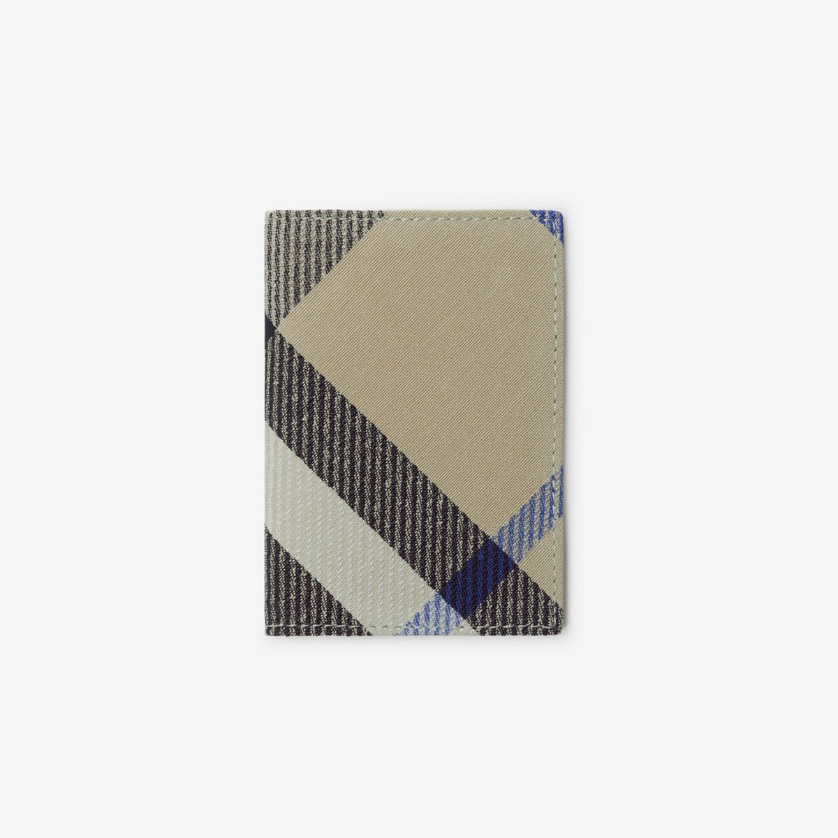 Burberry Check Folding Card Case In Brown