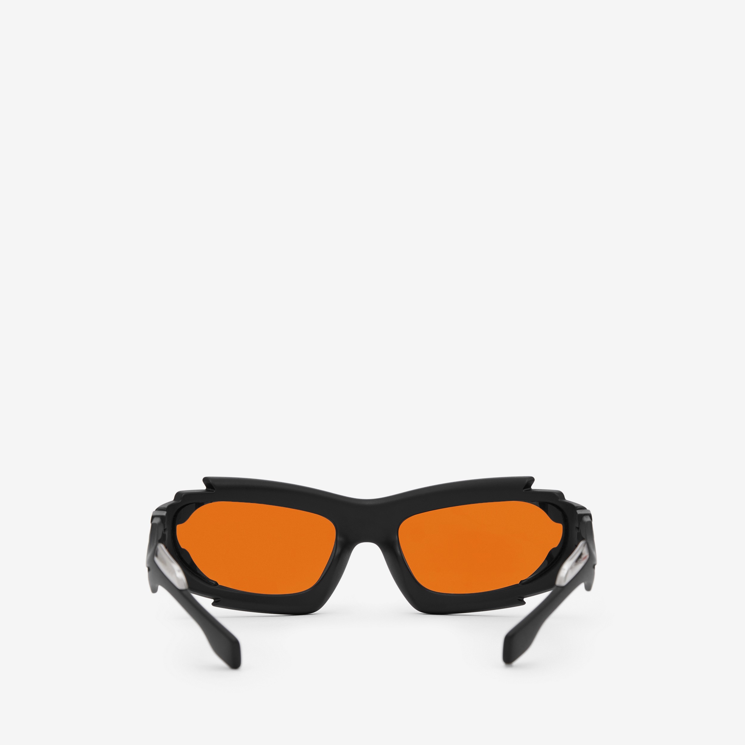 Occhiali da sole Marlowe con montatura geometrica (Nero/arancione) | Sito ufficiale Burberry® - 3