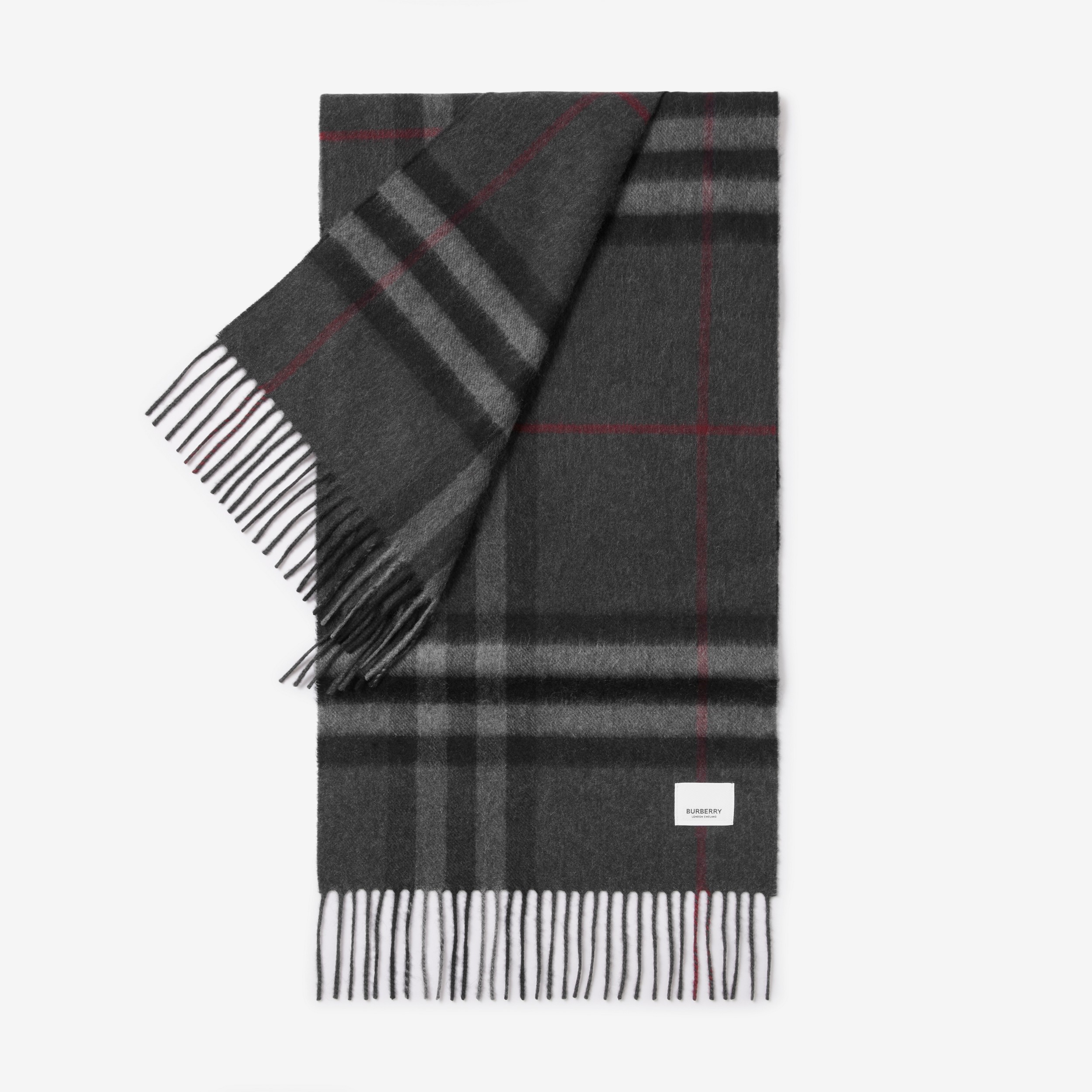 バーバリーチェック カシミアスカーフ (チャコール) | Burberry®公式サイト バーバリーチェック カシミアスカーフ (チャコール) | Burberry®公式サイト