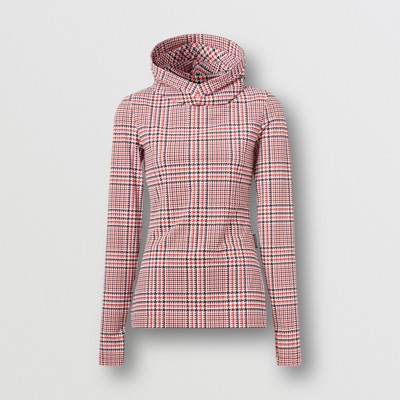 burberry jersey hooded top