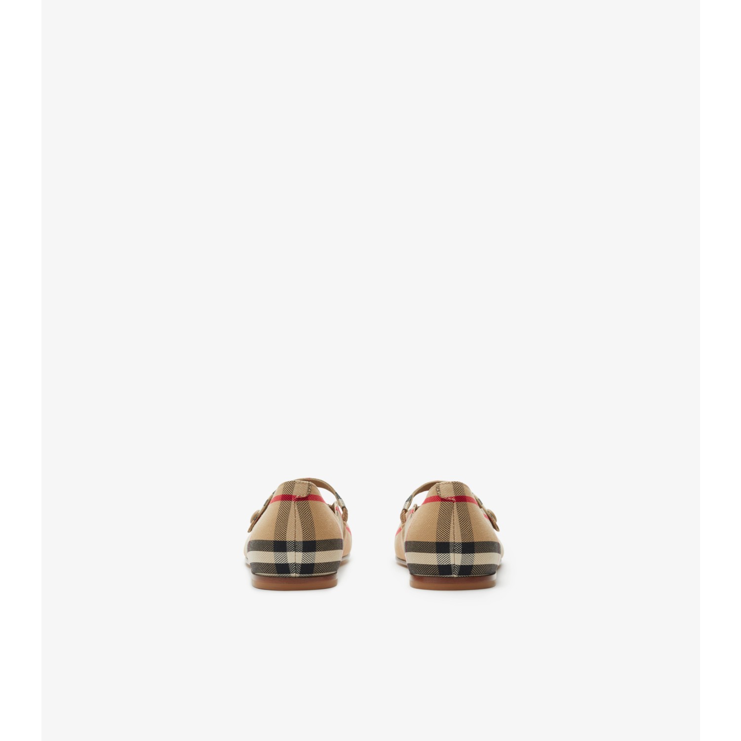 Check Mary Jane Flats in Archive beige - Children | Burberry® Official