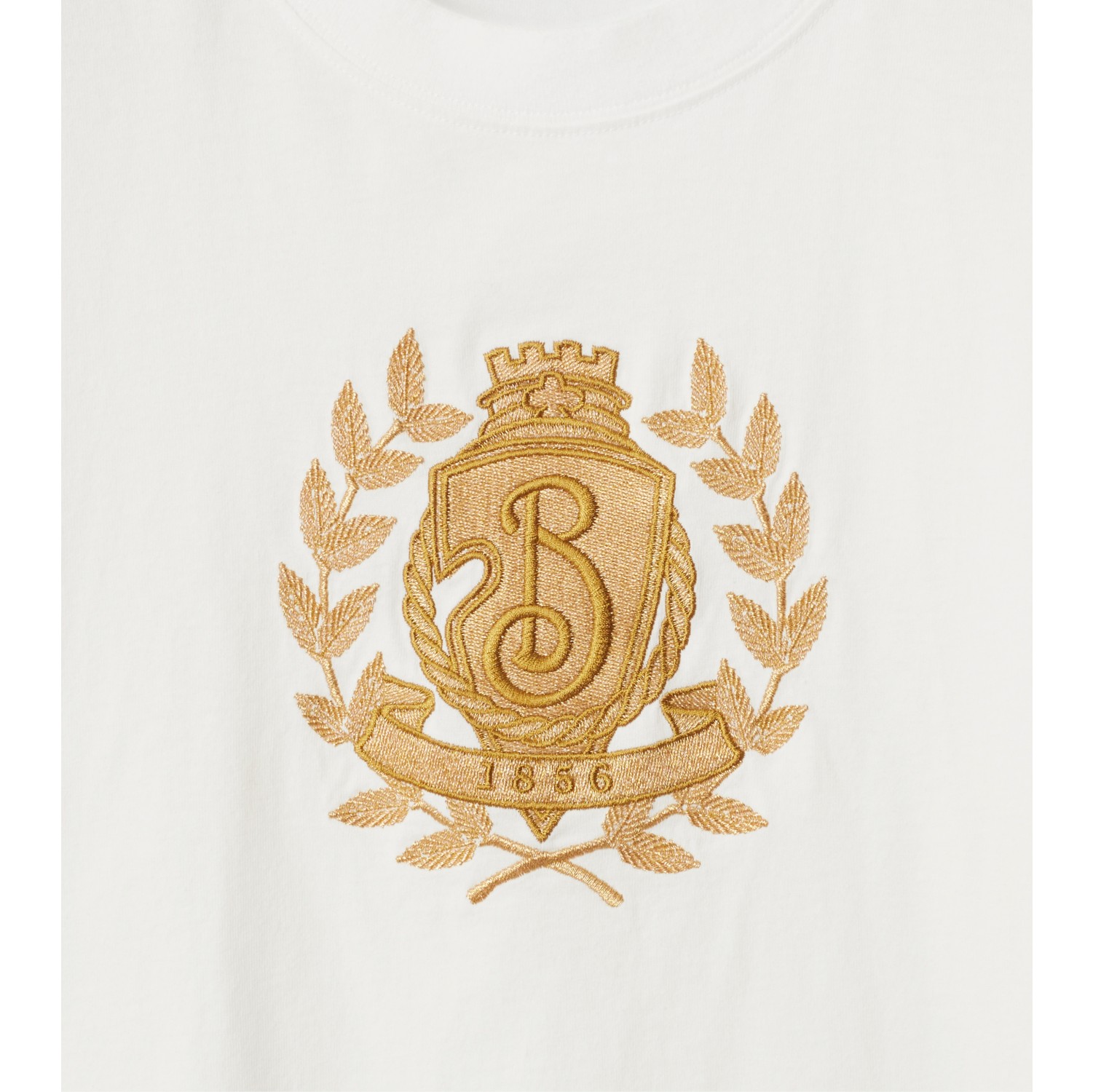 Camiseta en algodón con B Crest