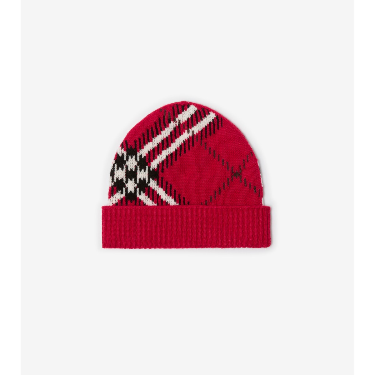  Check Cashmere Blend Beanie