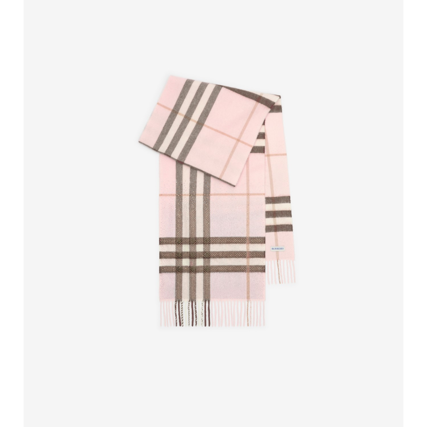 Embellished Check Cashmere Scarf - thumbnail 6
