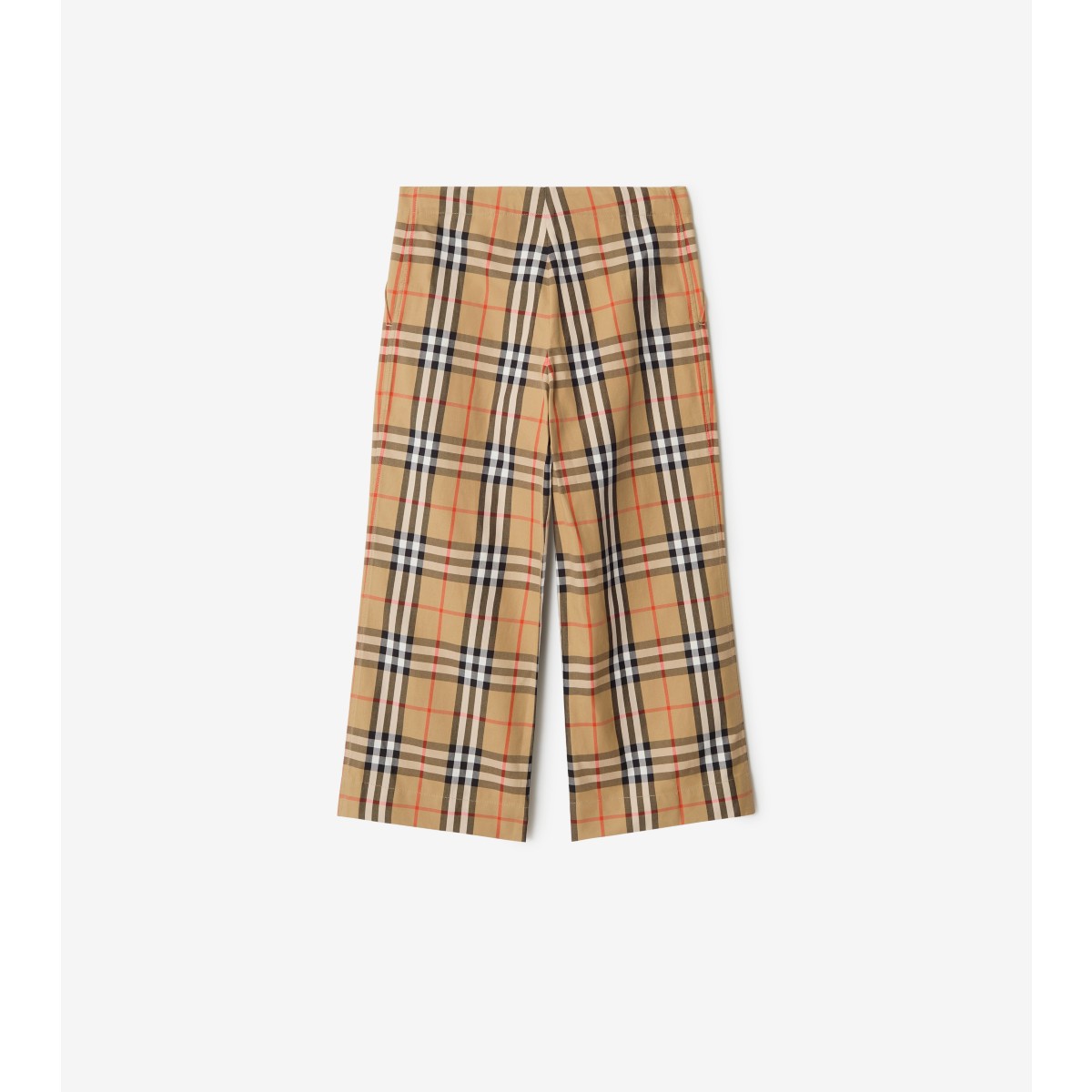  Check Cotton Trousers