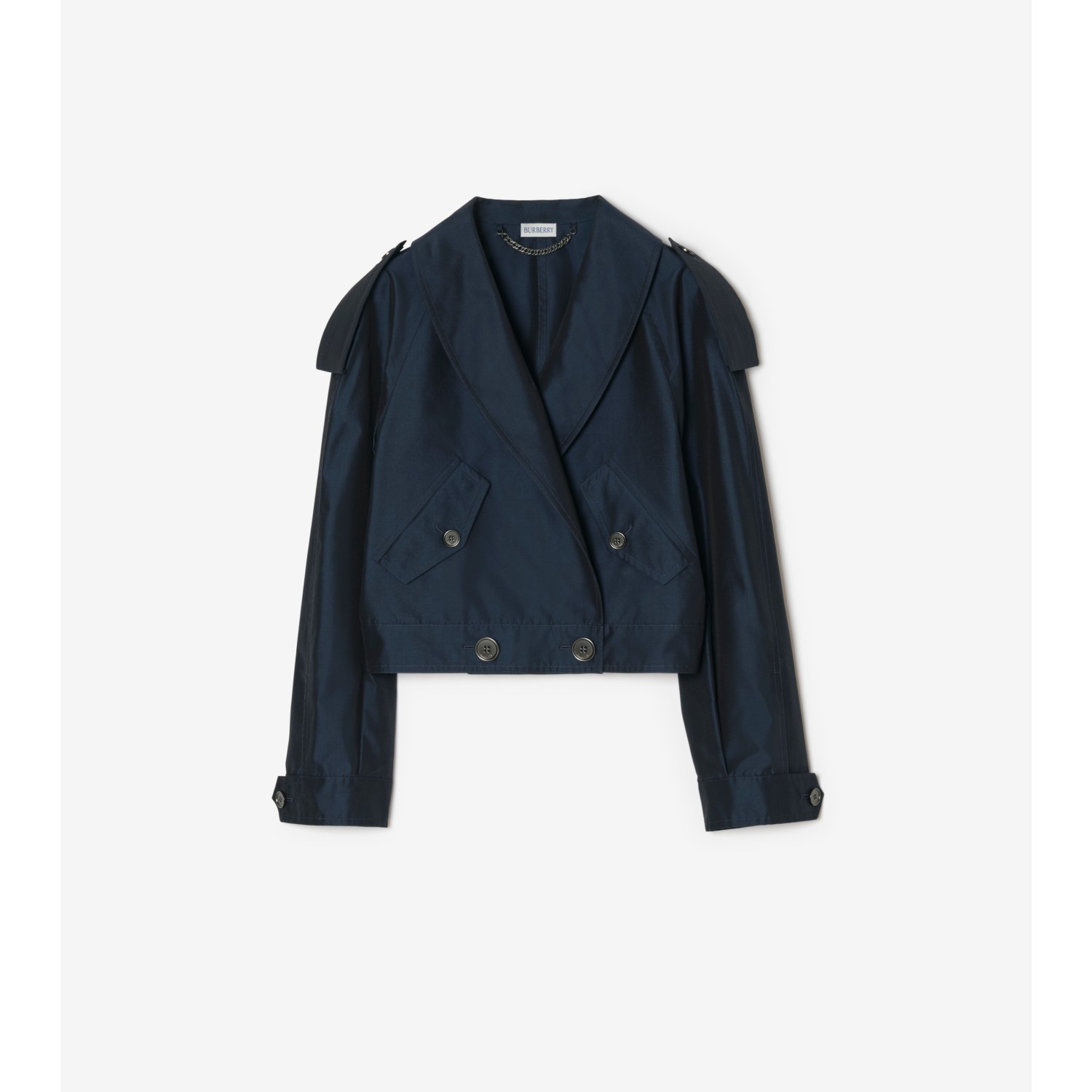 Cropped Silk Withington Jacket
