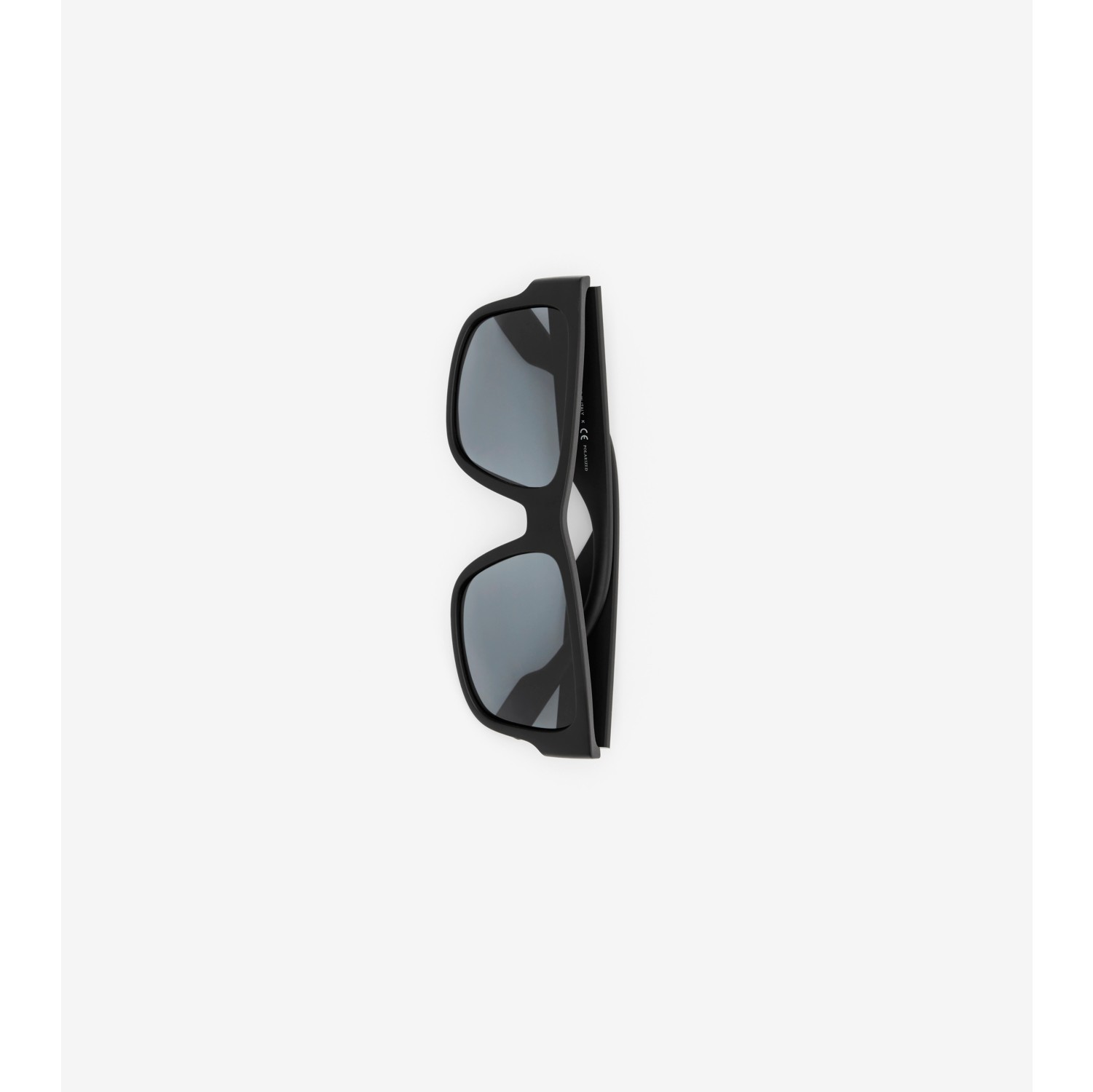 Logo Detail Square Frame Sunglasses in Black - Men | Burberry® Official