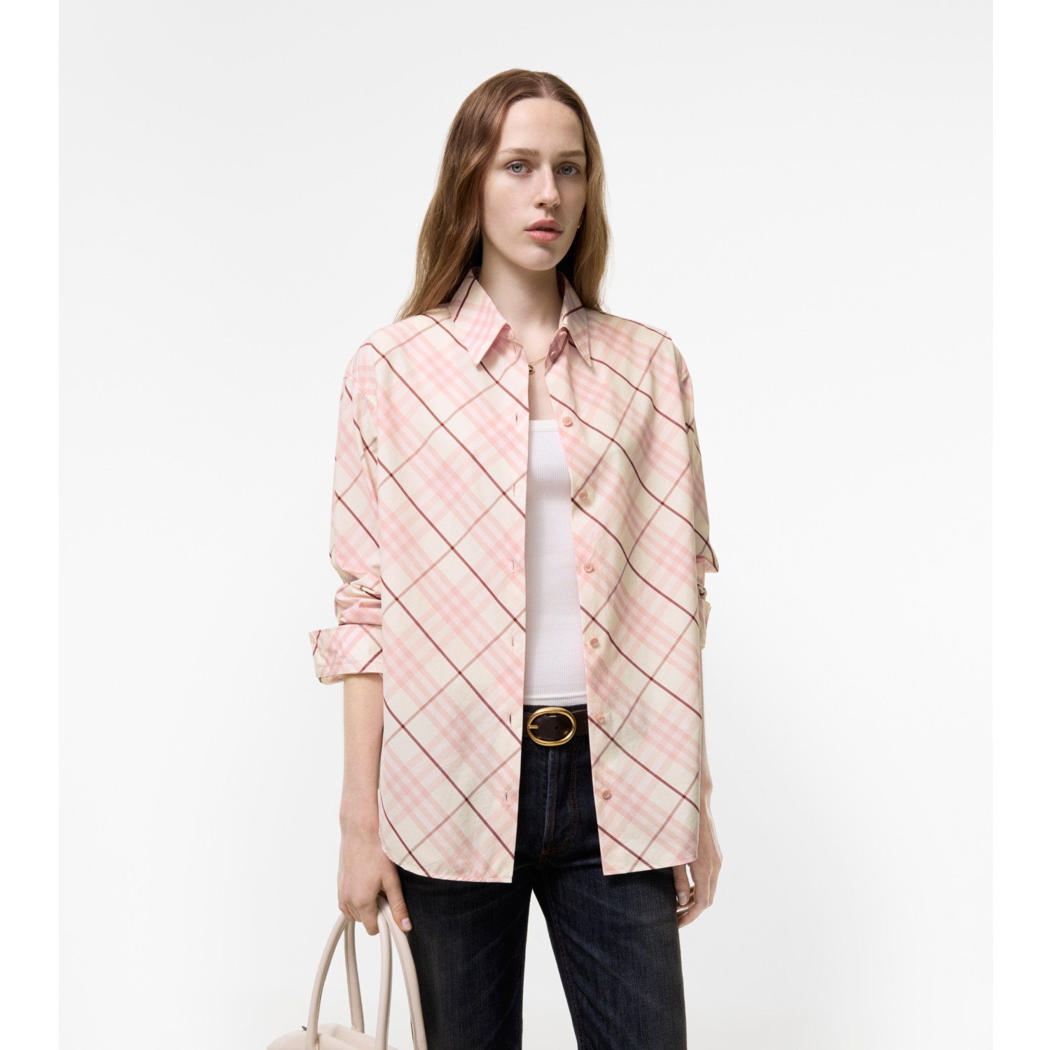 Relaxed Fit Check Cotton Shirt