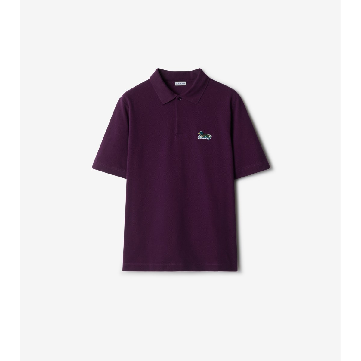 Shop Burberry Cotton Polo Shirt In Pansy